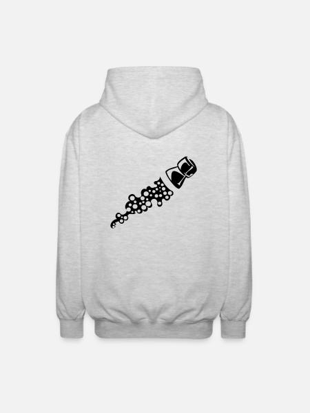PLOPP - Unisex Hooded Jacket - light heather grey
