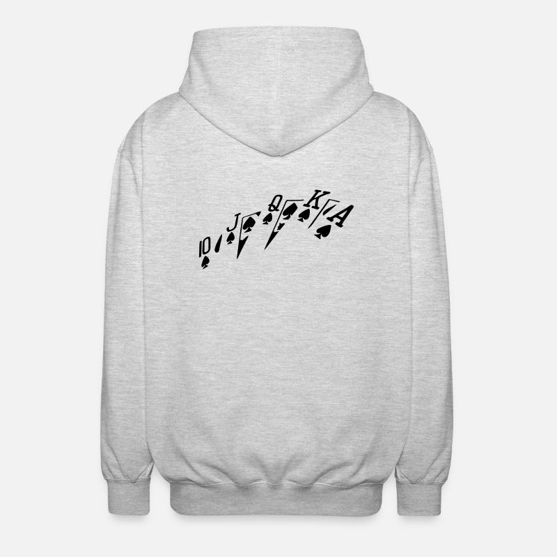 flush - Veste à capuche unisexe - gris clair chiné