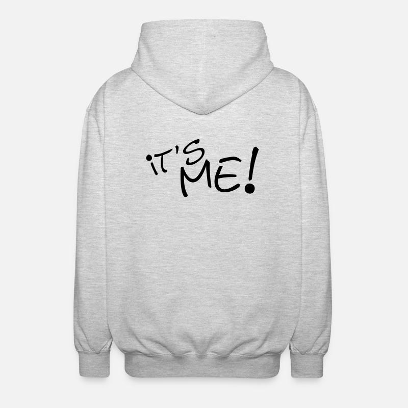 c'est moi - Veste à capuche unisexe - gris clair chiné