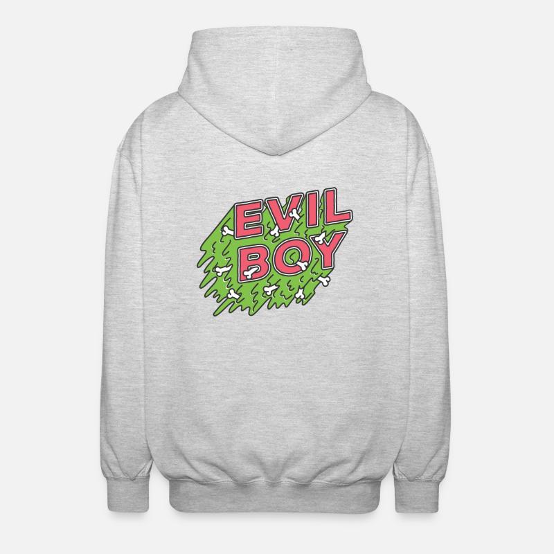 schlechter Junge - Unisex Kapuzenjacke - Hellgrau meliert