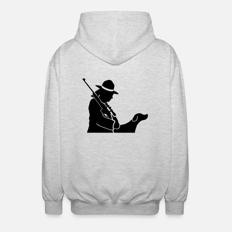 Chasseuse - Veste à capuche unisexe - gris clair chiné