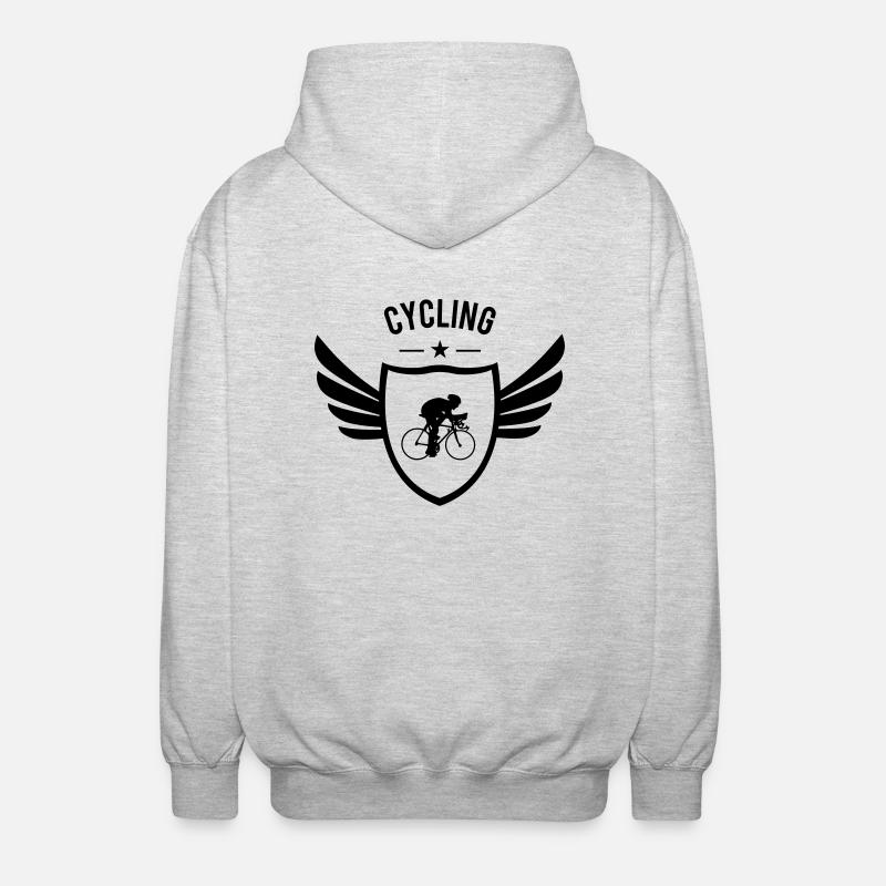 Cycling Winged - Unisex Hooded Jacket - light heather grey