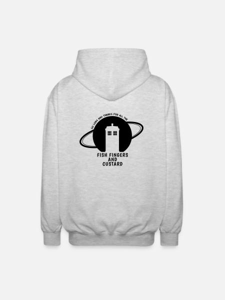 FishFingers and Custard - Unisex Kapuzenjacke - Hellgrau meliert