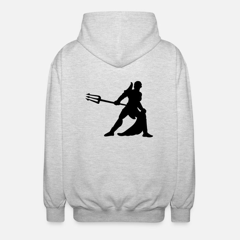 gladiator - Unisex Kapuzenjacke - Hellgrau meliert