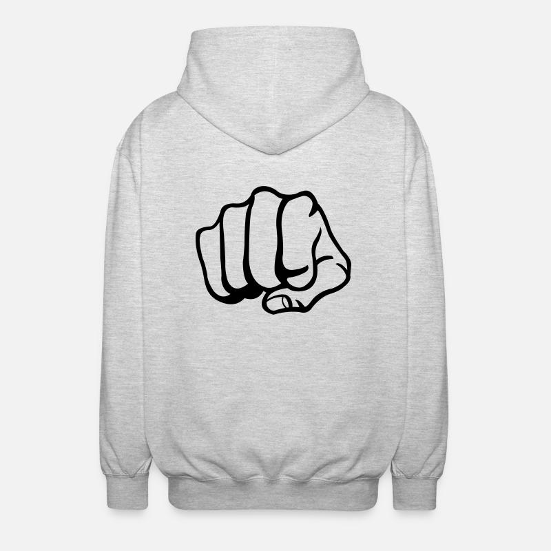 faust_001 - Veste à capuche unisexe - gris clair chiné