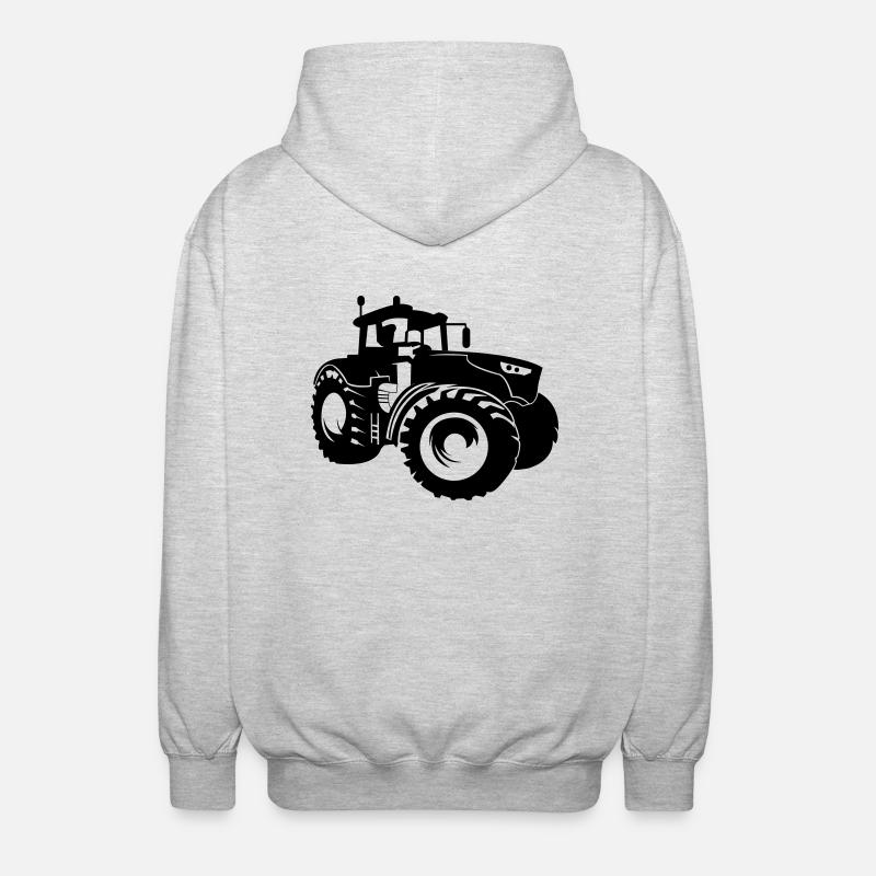 traktor - Unisex Hooded Jacket - light heather grey
