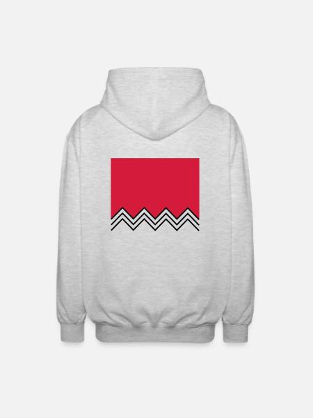 twinpeaks - Unisex Kapuzenjacke - Hellgrau meliert