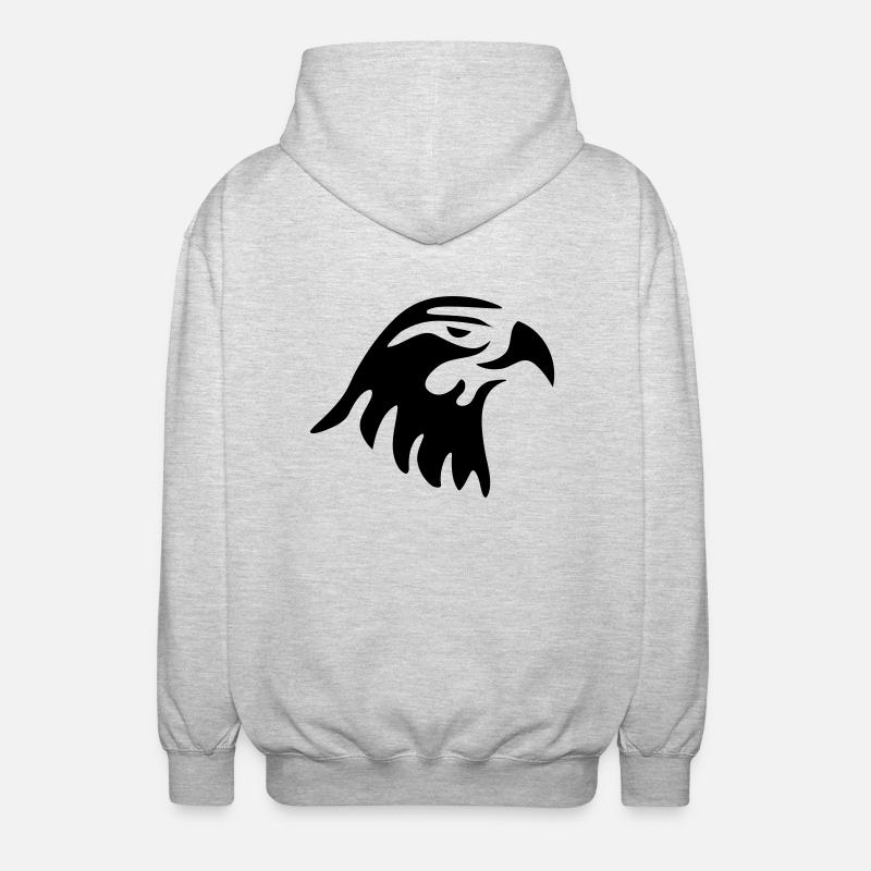eagle head - Veste à capuche unisexe - gris clair chiné