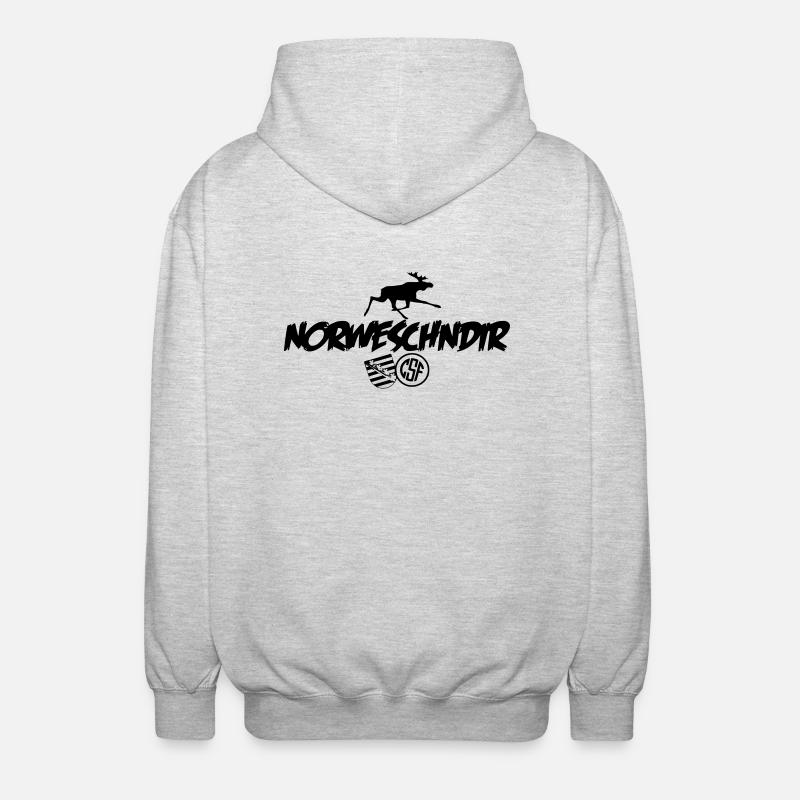 NORWESCHNDIR - Unisex Kapuzenjacke - Hellgrau meliert