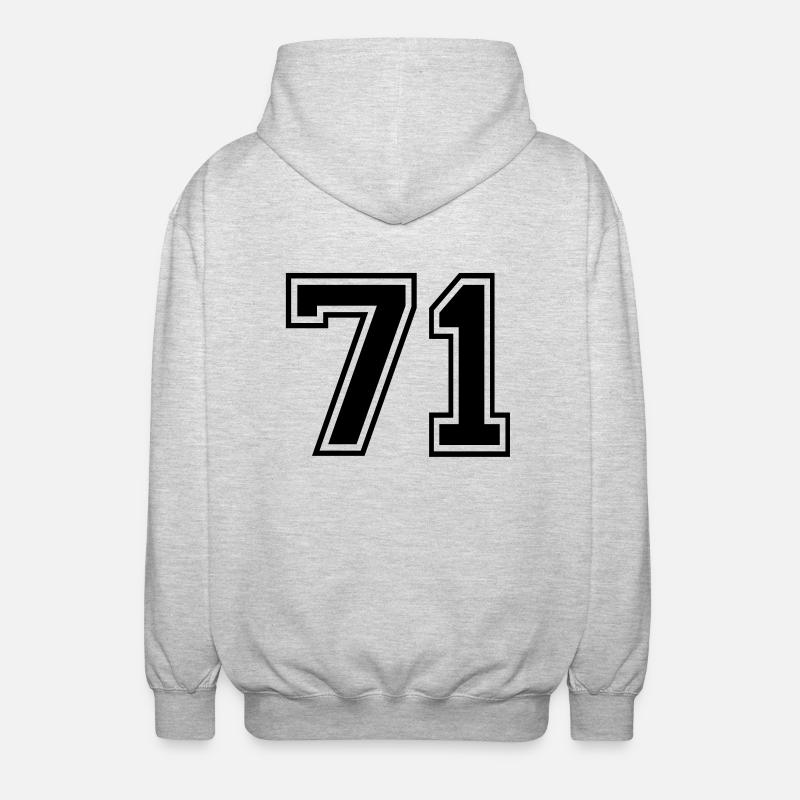 71 - Unisex Kapuzenjacke - Hellgrau meliert