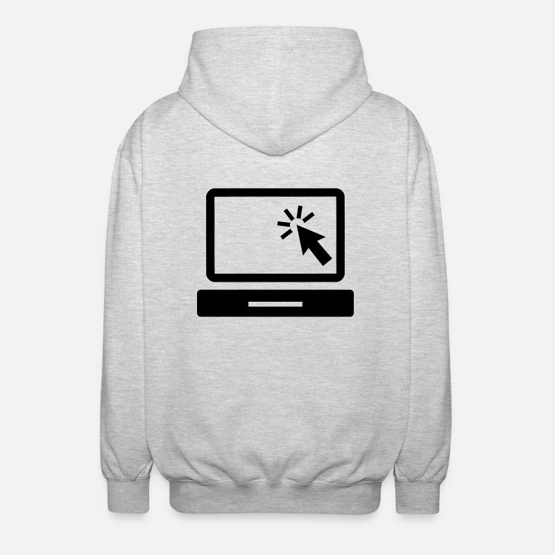 Computer - Unisex Hooded Jacket - light heather grey