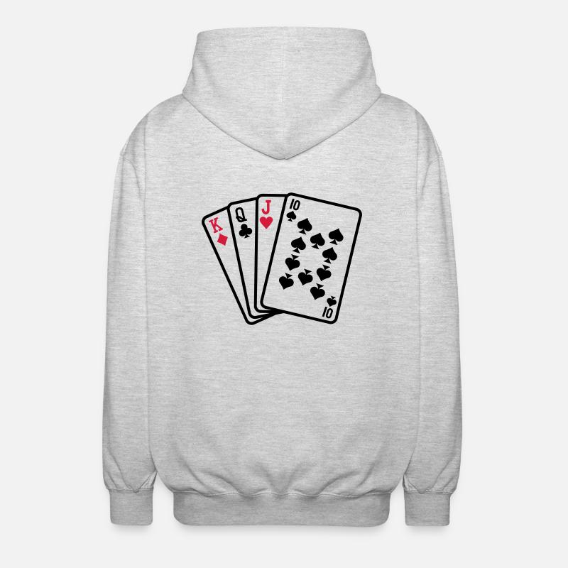 Skat - Veste à capuche unisexe - gris clair chiné