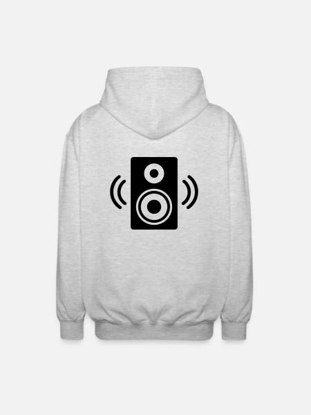 Speaker - Unisex Hooded Jacket - light heather grey