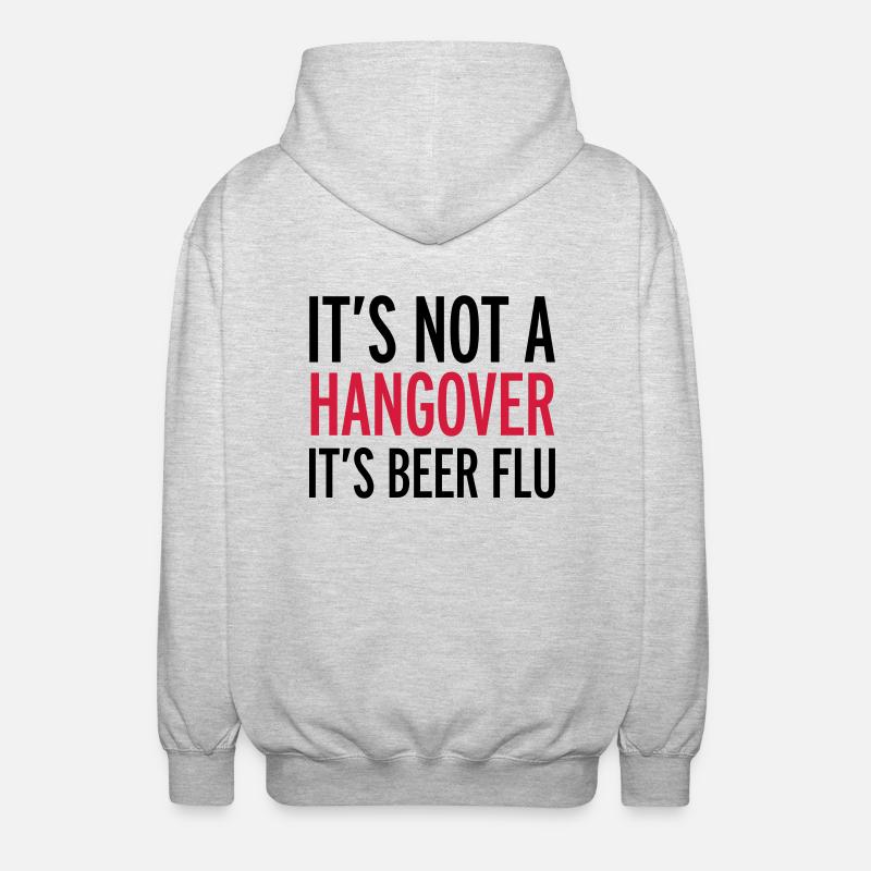 Beer - Unisex Kapuzenjacke - Hellgrau meliert