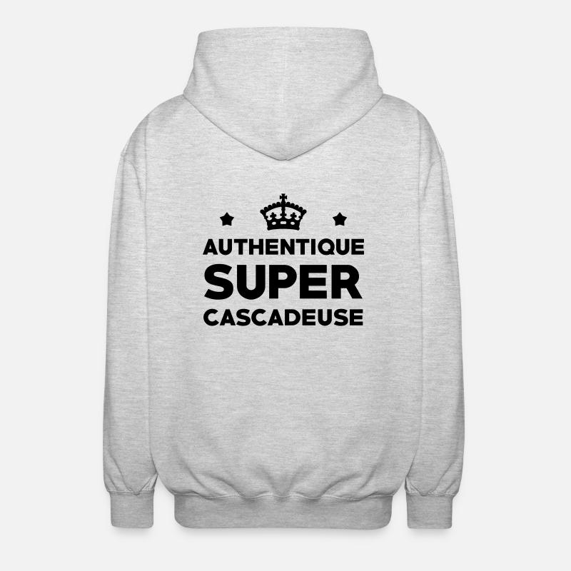 Cascadeur / Cascade / Voiture / Risque / Danger - Veste à capuche unisexe - gris clair chiné
