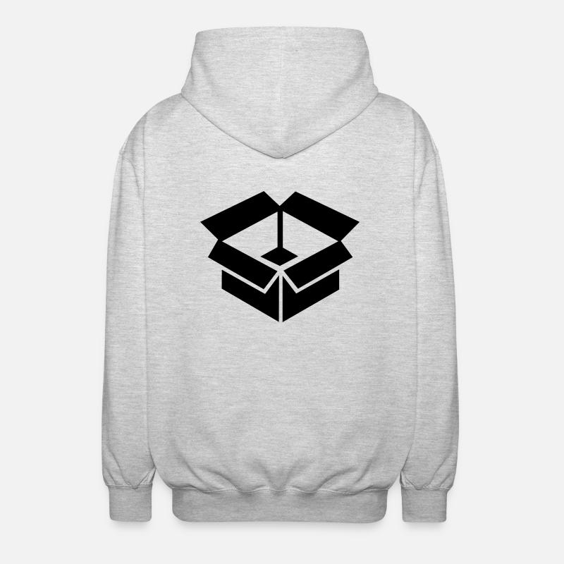 Paket - Unisex Kapuzenjacke - Hellgrau meliert
