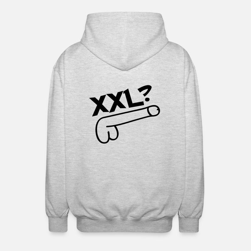 xxl dick - Unisex Kapuzenjacke - Hellgrau meliert