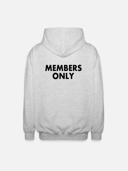Members only - Unisex Hooded Jacket - light heather grey