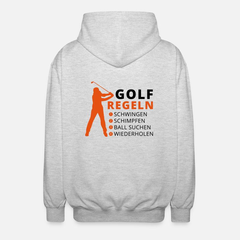 GOLFREGELN - Unisex Kapuzenjacke - Hellgrau meliert