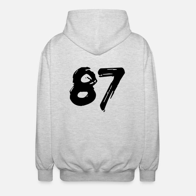 Brushed 87 - Unisex Kapuzenjacke - Hellgrau meliert