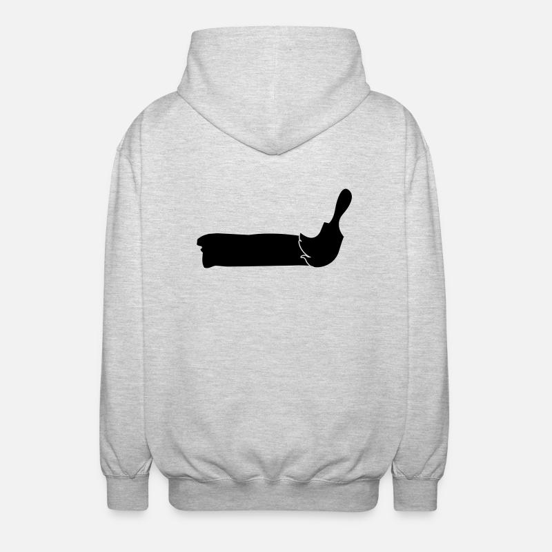 paintbrusch_2 - Veste à capuche unisexe - gris clair chiné