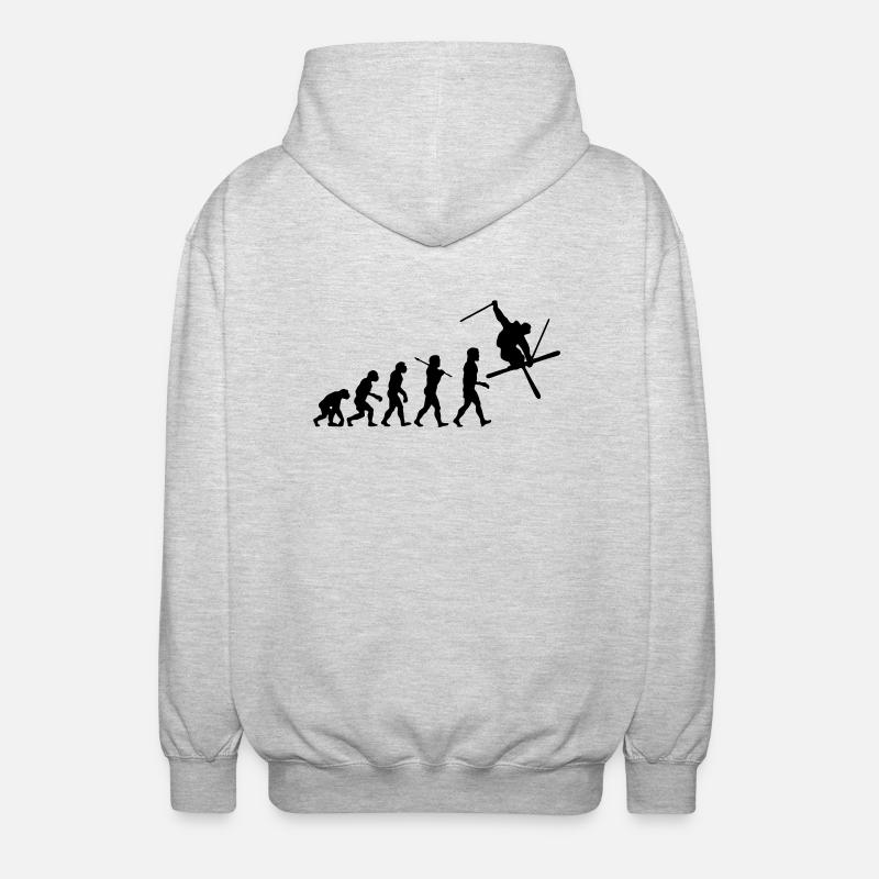 Ski Evolution - Veste à capuche unisexe - gris clair chiné