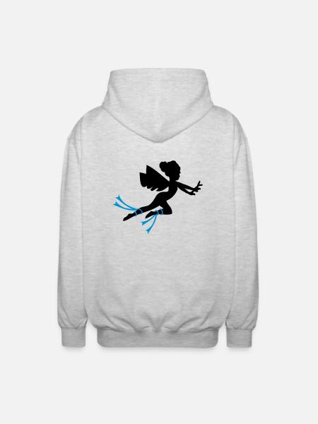 Fairy Greek myths - Unisex Hooded Jacket - light heather grey