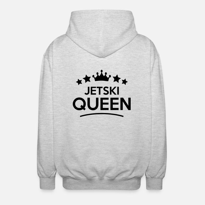 jetski queen stars - Veste à capuche unisexe - gris clair chiné