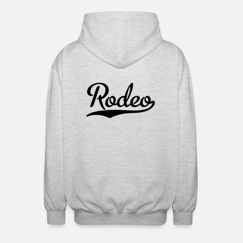 Rodeo - Unisex Kapuzenjacke - Hellgrau meliert