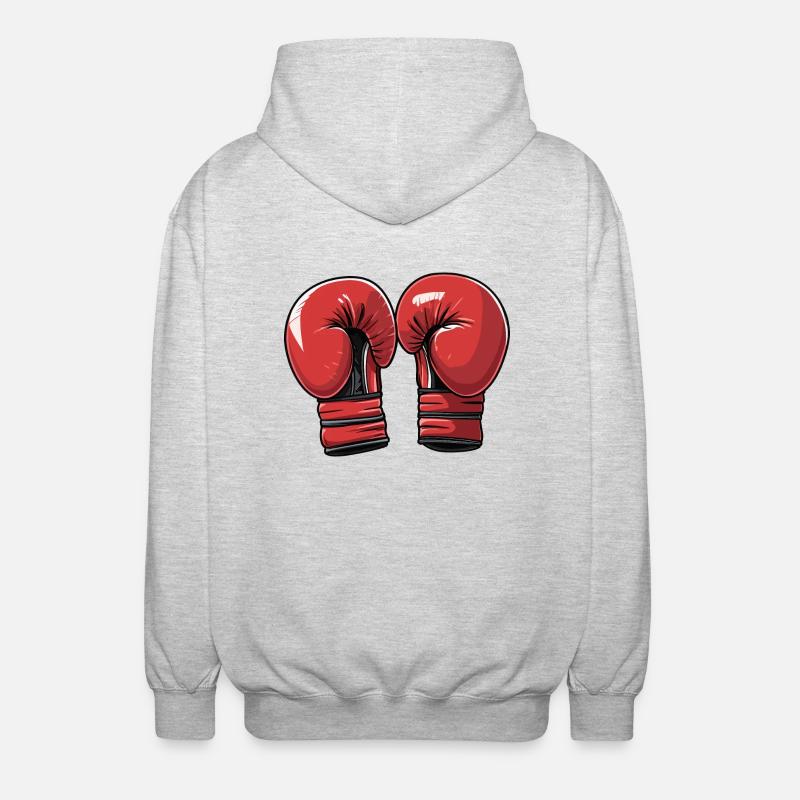 Boxe - Veste à capuche unisexe - gris clair chiné