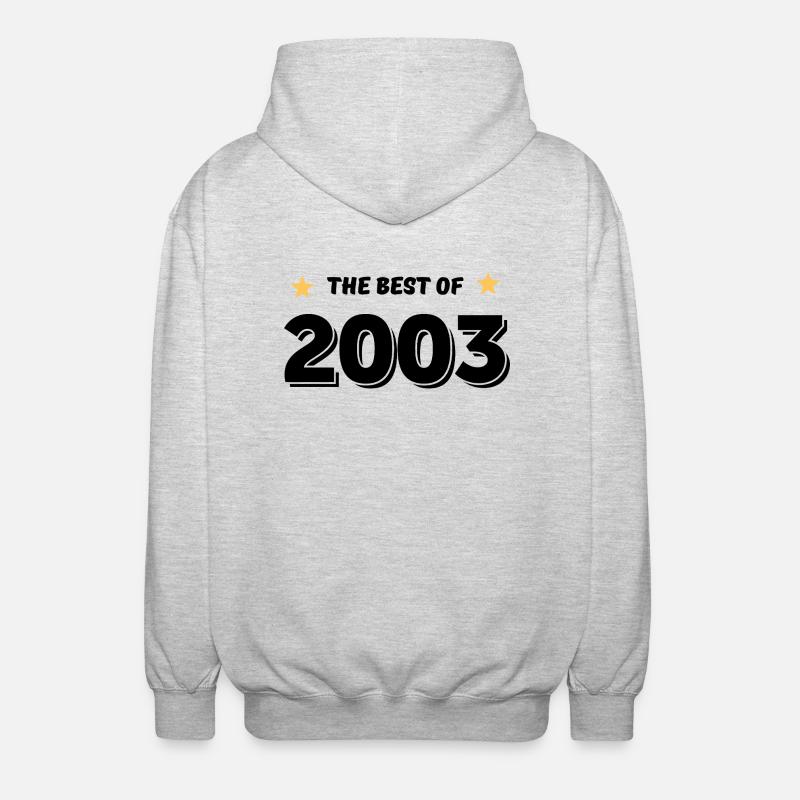 Das Beste aus 2003 - Unisex Kapuzenjacke - Hellgrau meliert