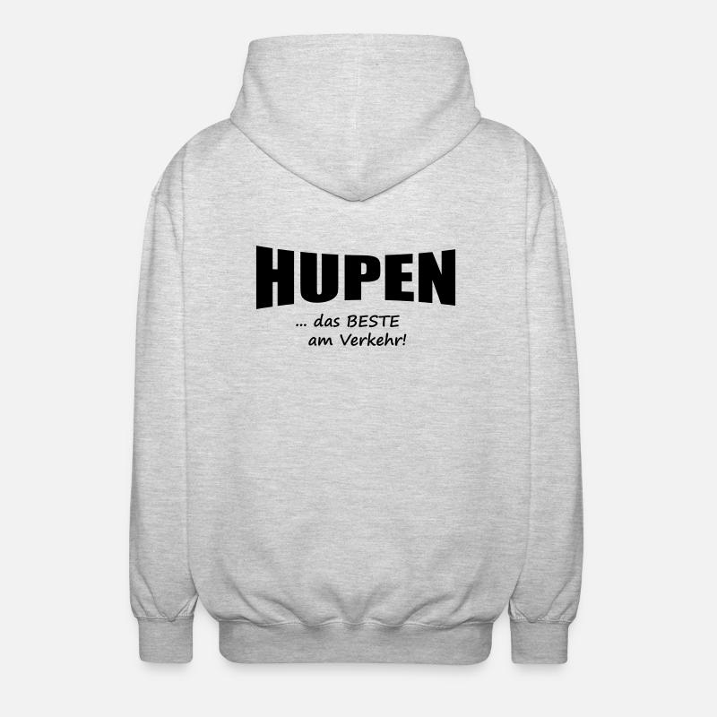 hupen 4 - Unisex Kapuzenjacke - Hellgrau meliert