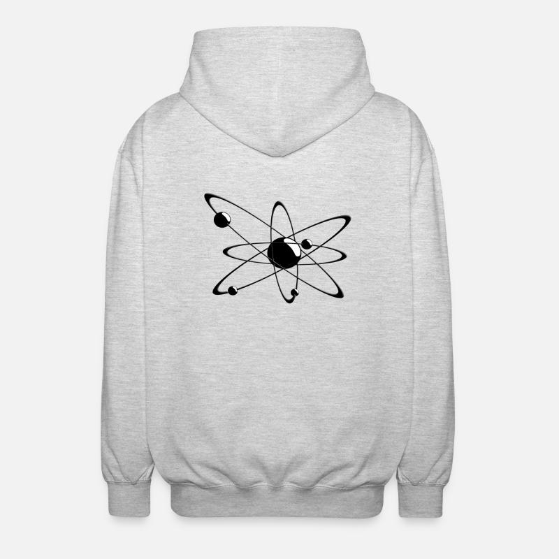 fantastic atom - Unisex Kapuzenjacke - Hellgrau meliert