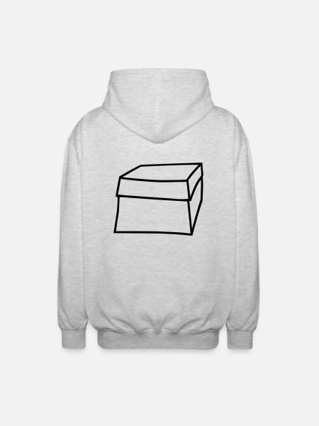 box - Veste à capuche unisexe - gris clair chiné