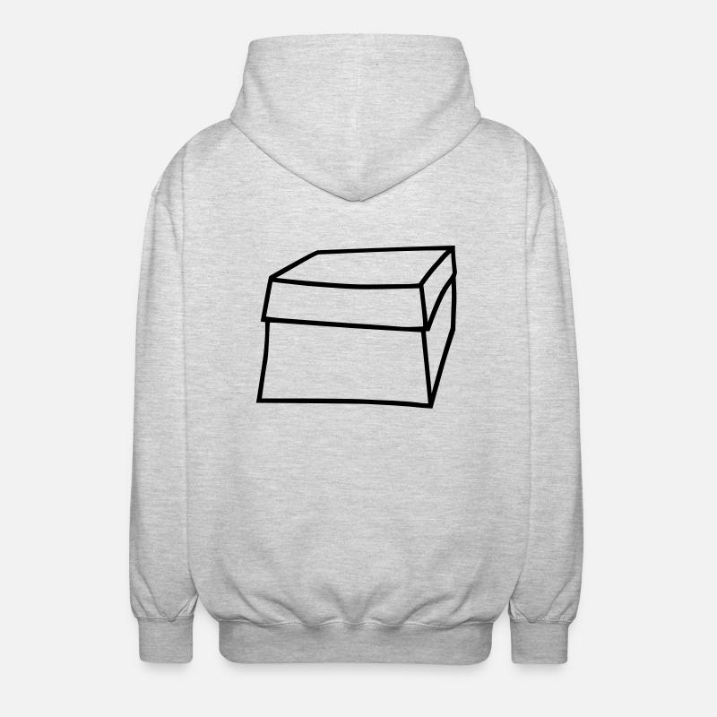 box - Veste à capuche unisexe - gris clair chiné