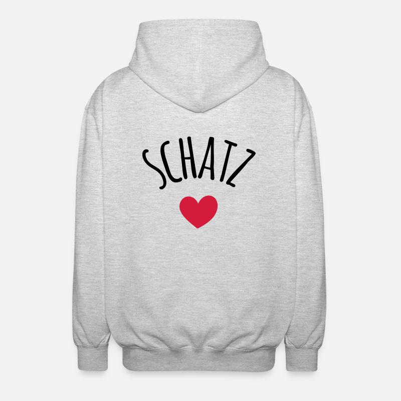 Schatz - Unisex Kapuzenjacke - Hellgrau meliert