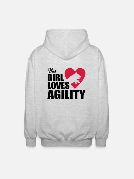 Agility - Unisex Hooded Jacket - light heather grey