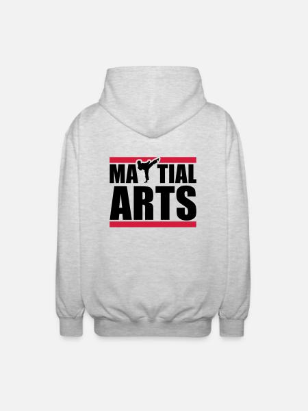martial_arts_a2 - Veste à capuche unisexe - gris clair chiné