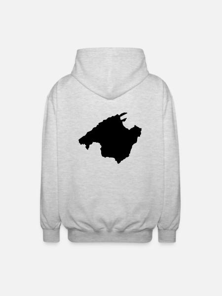 malle - Unisex Kapuzenjacke - Hellgrau meliert