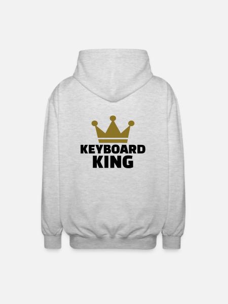 Keyboard - Unisex Kapuzenjacke - Hellgrau meliert