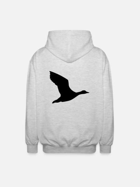 Oie - Veste à capuche unisexe - gris clair chiné