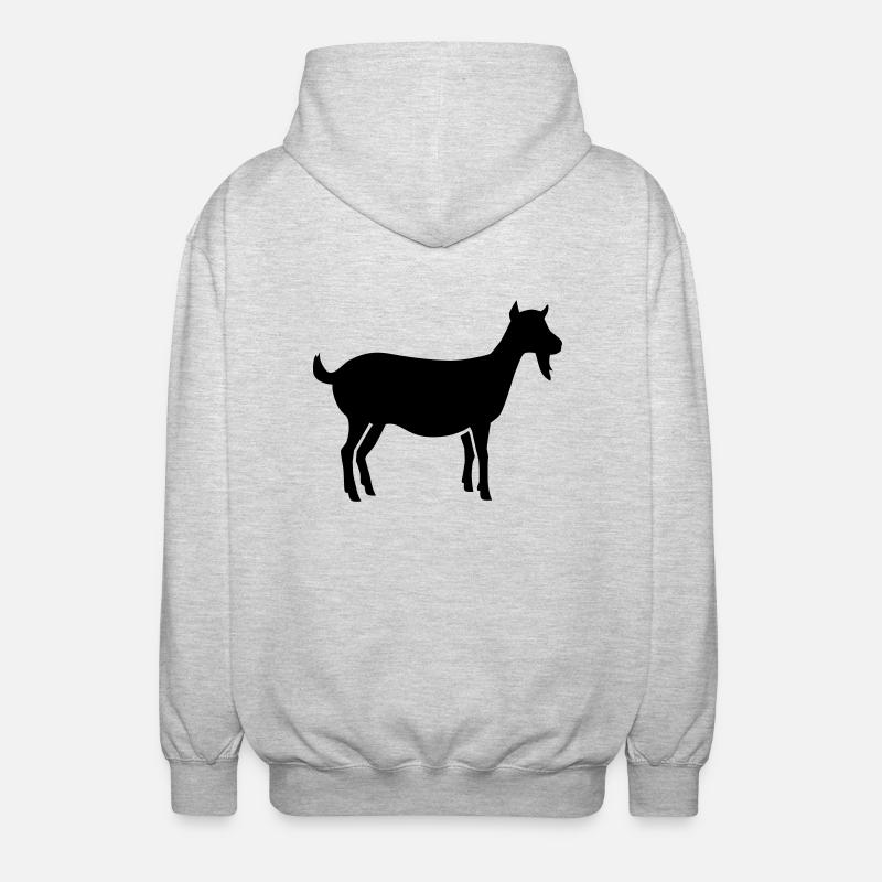 Goat - Unisex Hooded Jacket - light heather grey