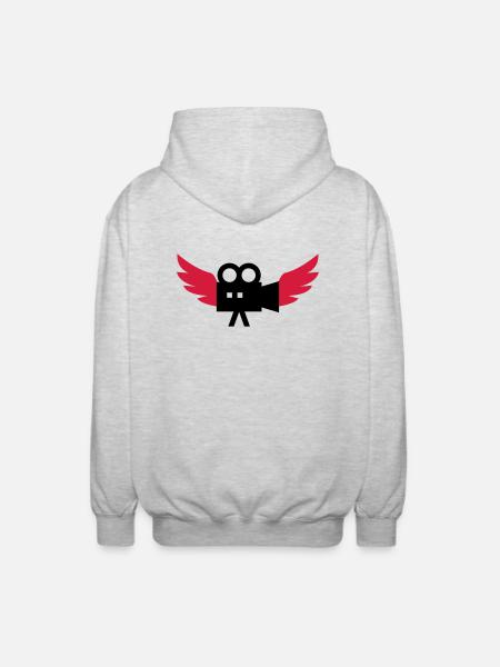 Cameraman / Camera / Kameramann / Kamera - Unisex Hooded Jacket - light heather grey