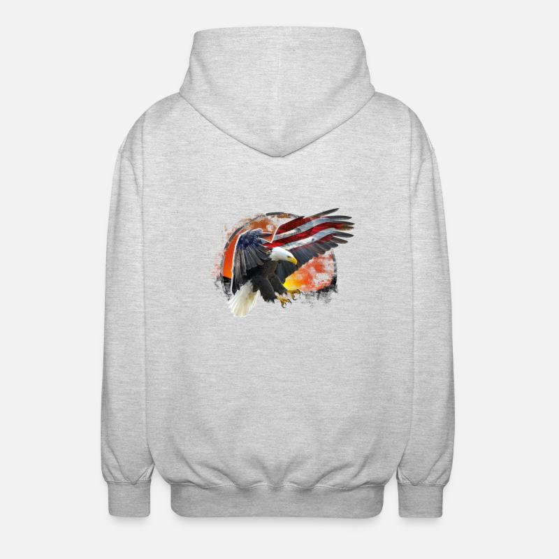kl_linedance32b - Unisex Kapuzenjacke - Hellgrau meliert