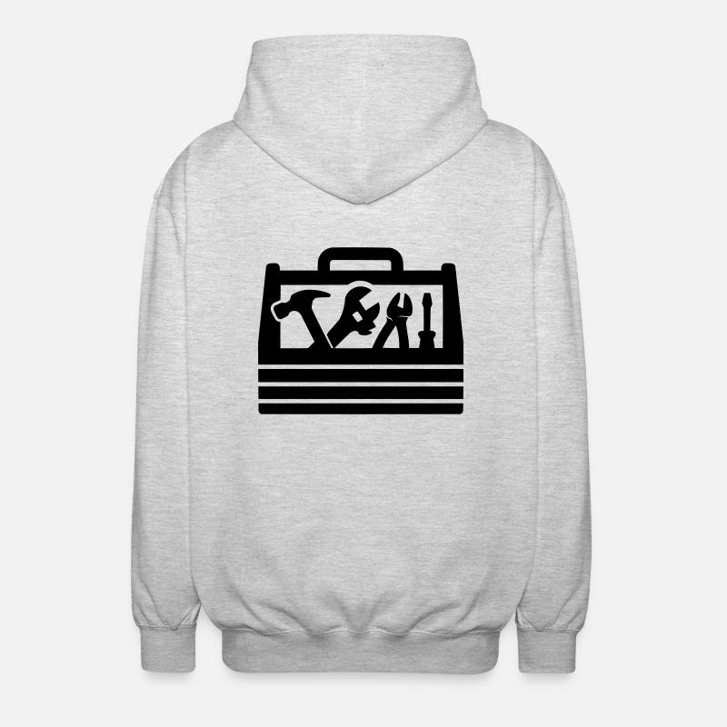 Tools Toolbox - Unisex Hooded Jacket - light heather grey
