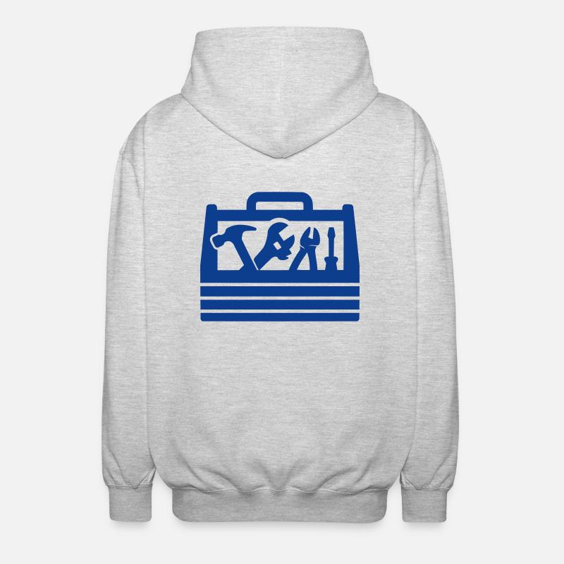 Tools Toolbox - Unisex Hooded Jacket - light heather grey