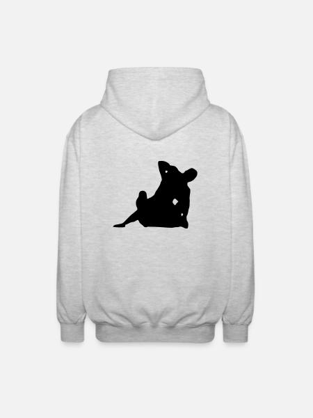 ground and pound - Unisex Hooded Jacket - light heather grey