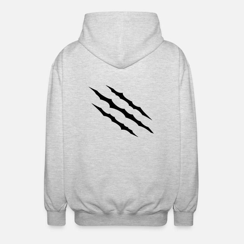 Zéro - Veste à capuche unisexe - gris clair chiné