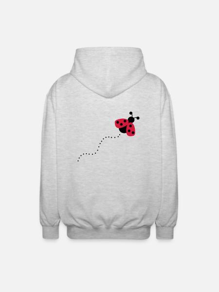 coccinelle - Veste à capuche unisexe - gris clair chiné