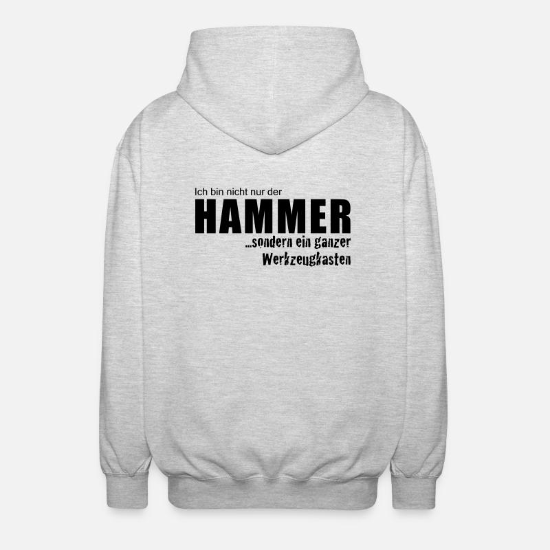 HammerPfade - Unisex Kapuzenjacke - Hellgrau meliert